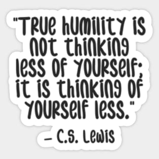 humility Sticker